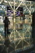 Lobby floors have high glass shine at the L.A. Convention Center